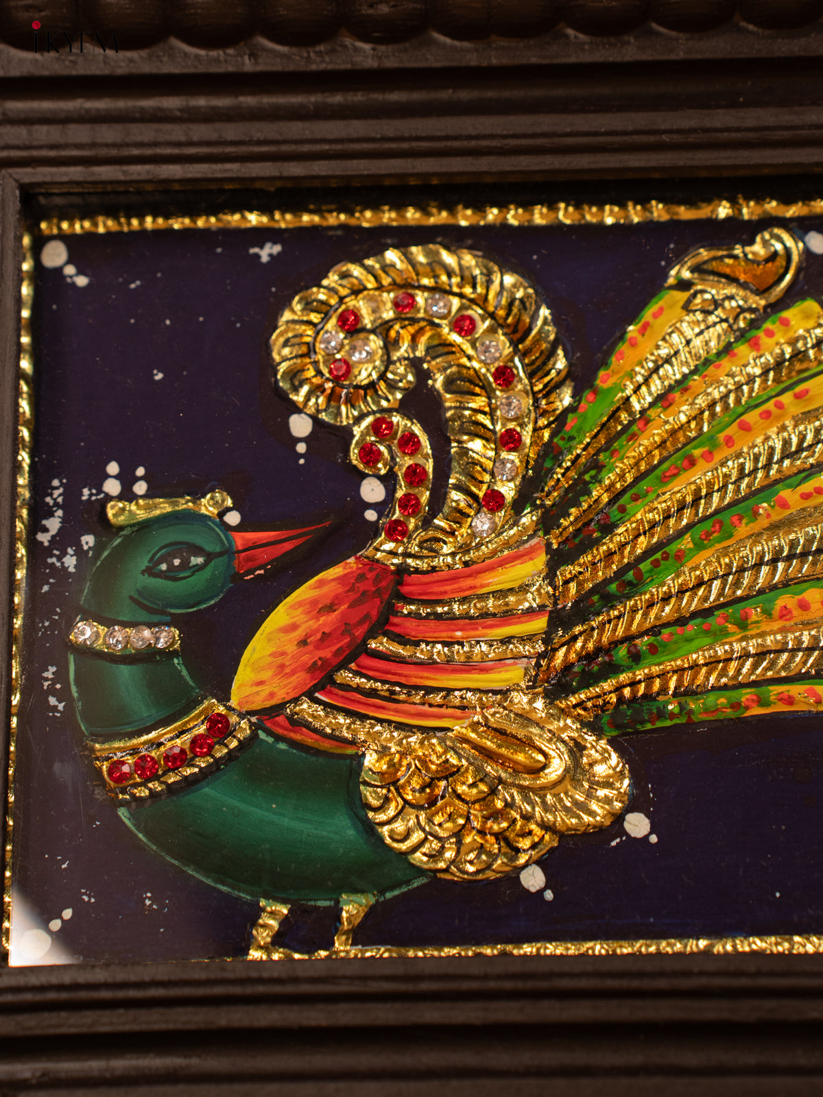 Parrot - Tanjore Painting (9x11) - KB17132