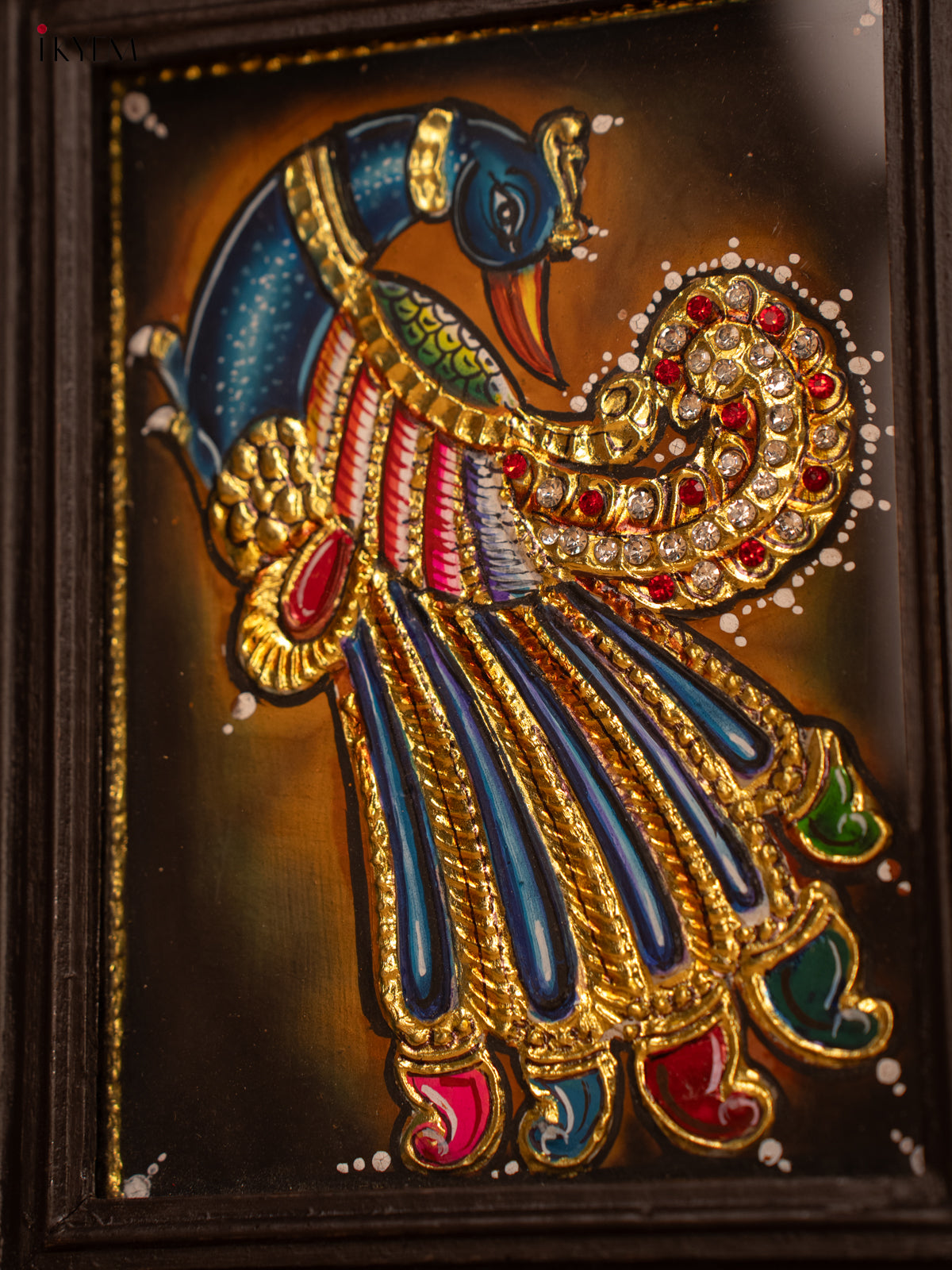 Parrot - Tanjore Painting (9x11) - KB17132