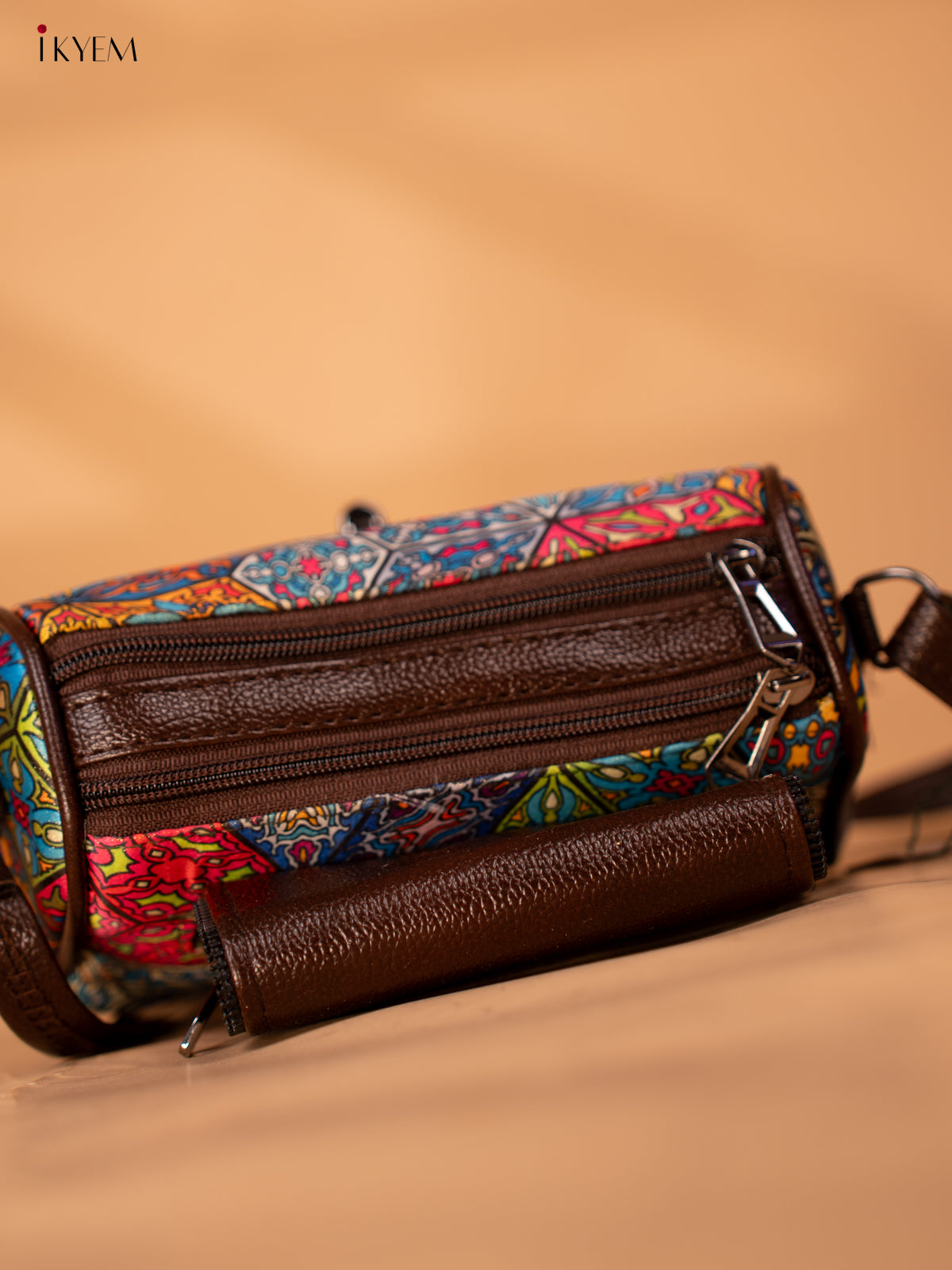 Printed abstract Design Sling Bag - Multi Colour - KB22139