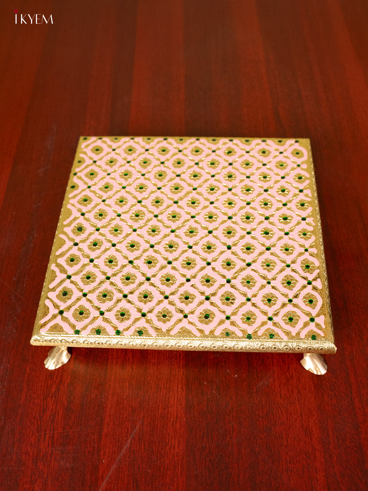 Meenakari Manai - Pink (10x10) - KC11114