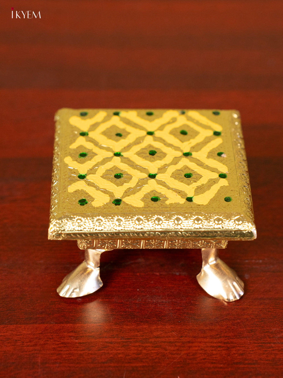 Meenakari Manai - Yellow (4x4) - KC11115