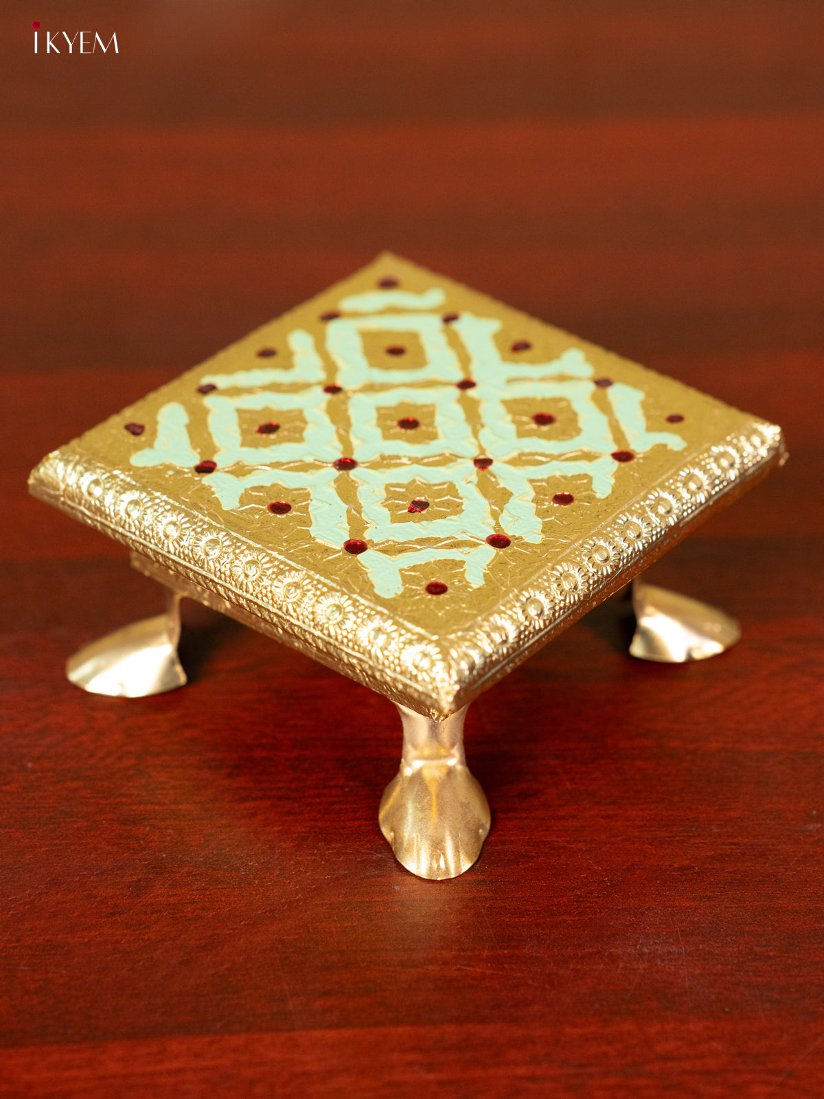 Meenakari Manai - Pista Green (4x4) - KC11116
