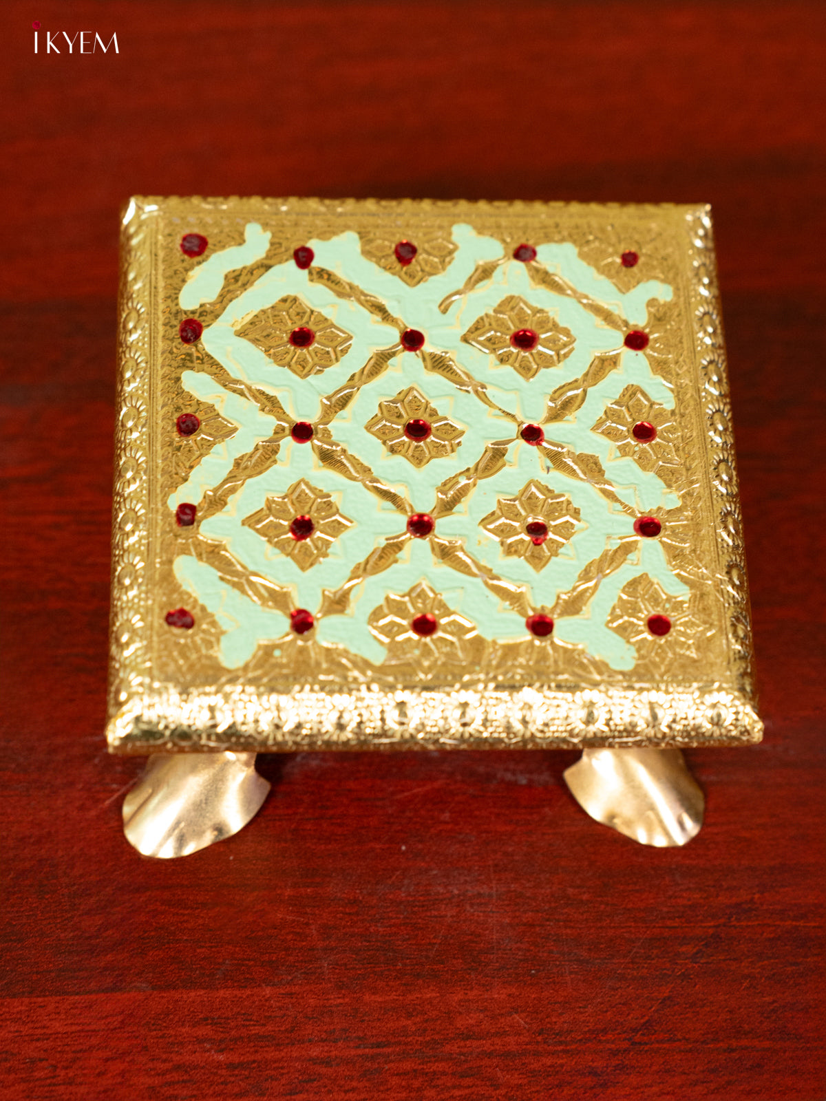 Meenakari Manai - Pista Green (4x4) - KC11116
