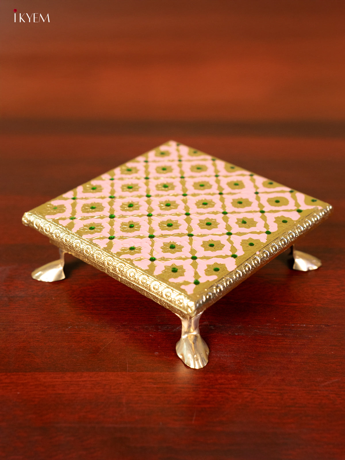 Meenakari Manai - Pink (6x6) - KC11122