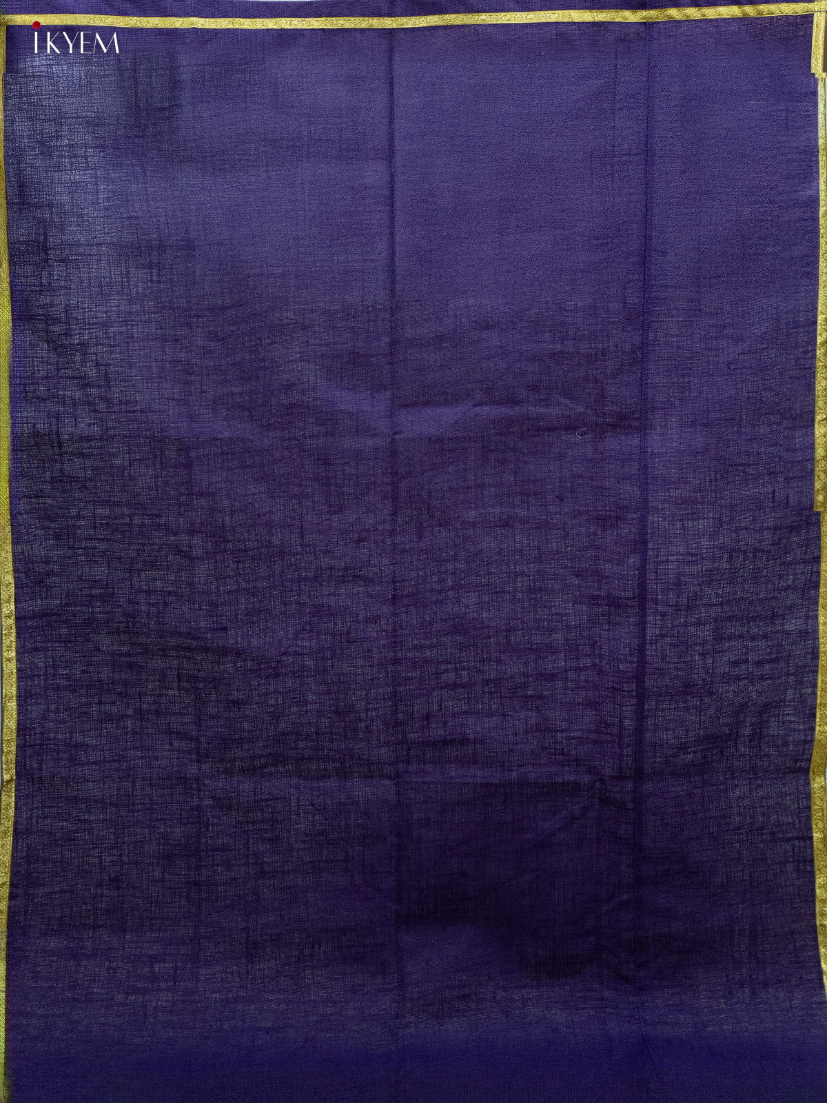 Jute Backdrop with Zari Border - Blue - (5×8) - KC20120