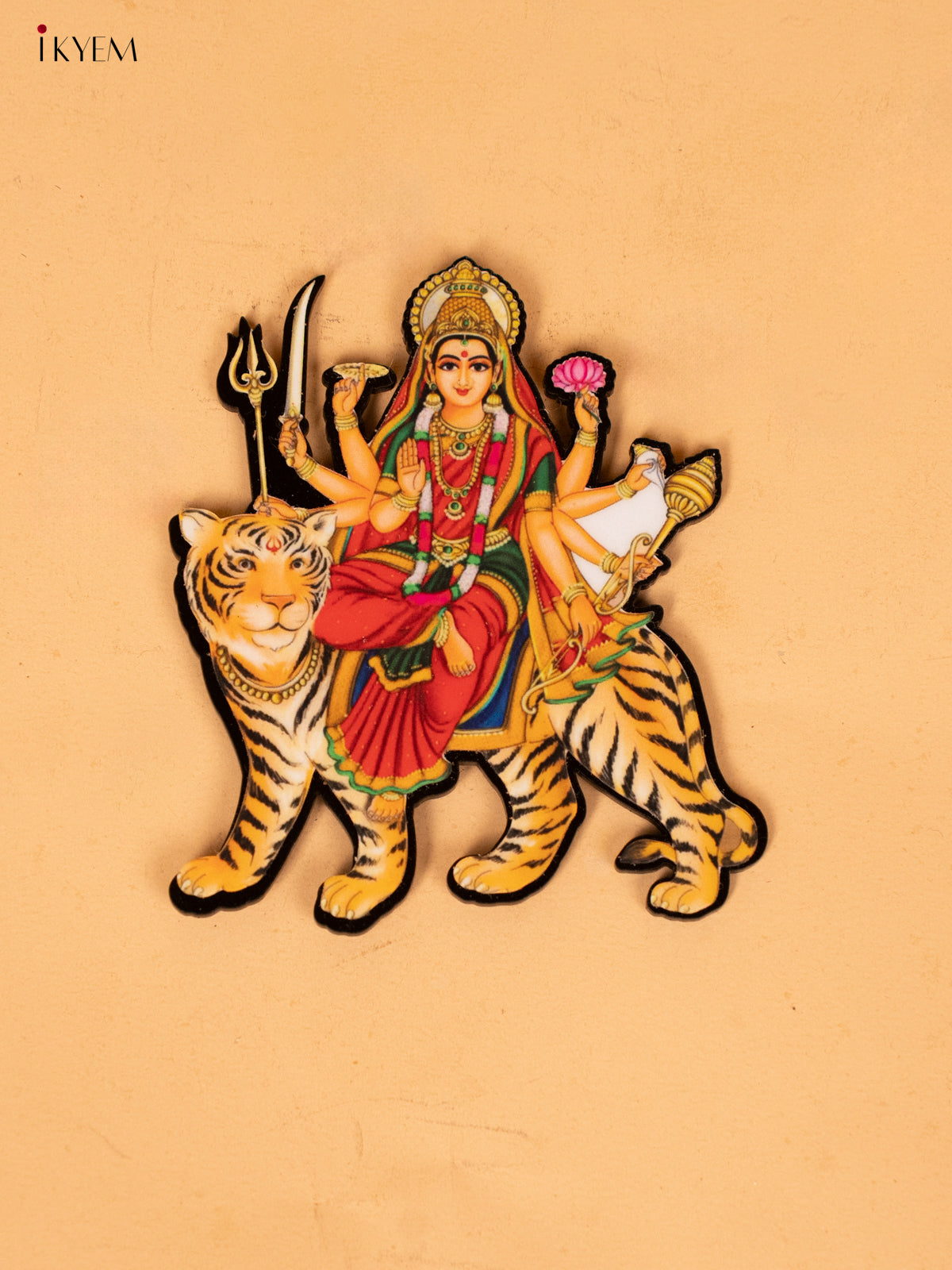 ACRYLIC NAVADURGA Printed FRIDGE MAGNET Set -3