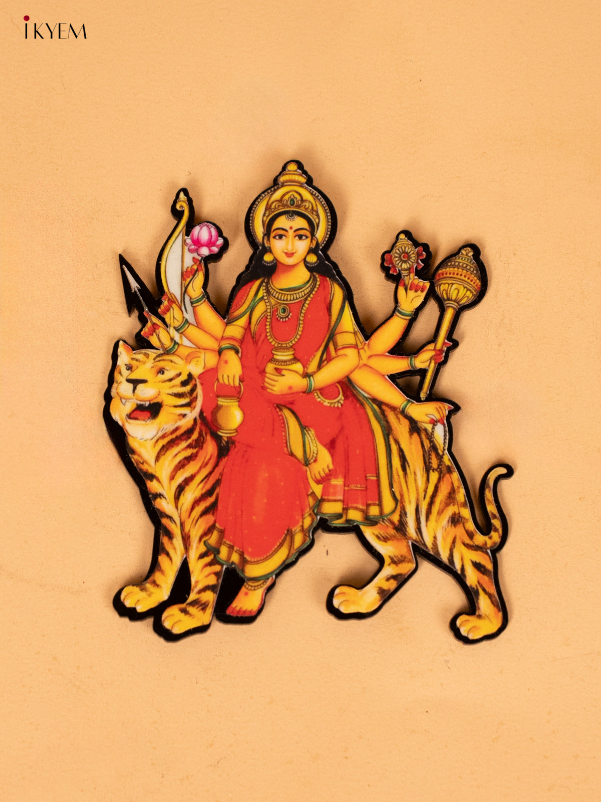 ACRYLIC NAVADURGA Printed FRIDGE MAGNET Set -4