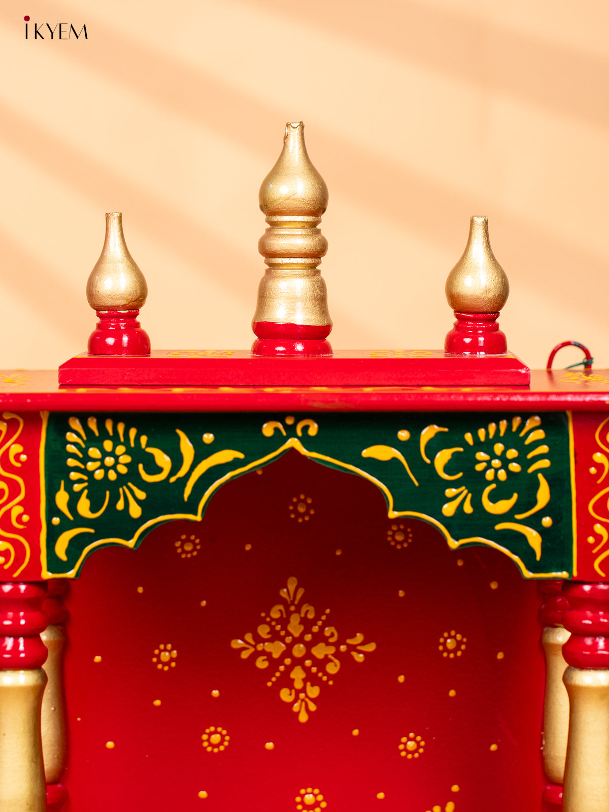 Wooden hand Painted Mini Temple-KC20168