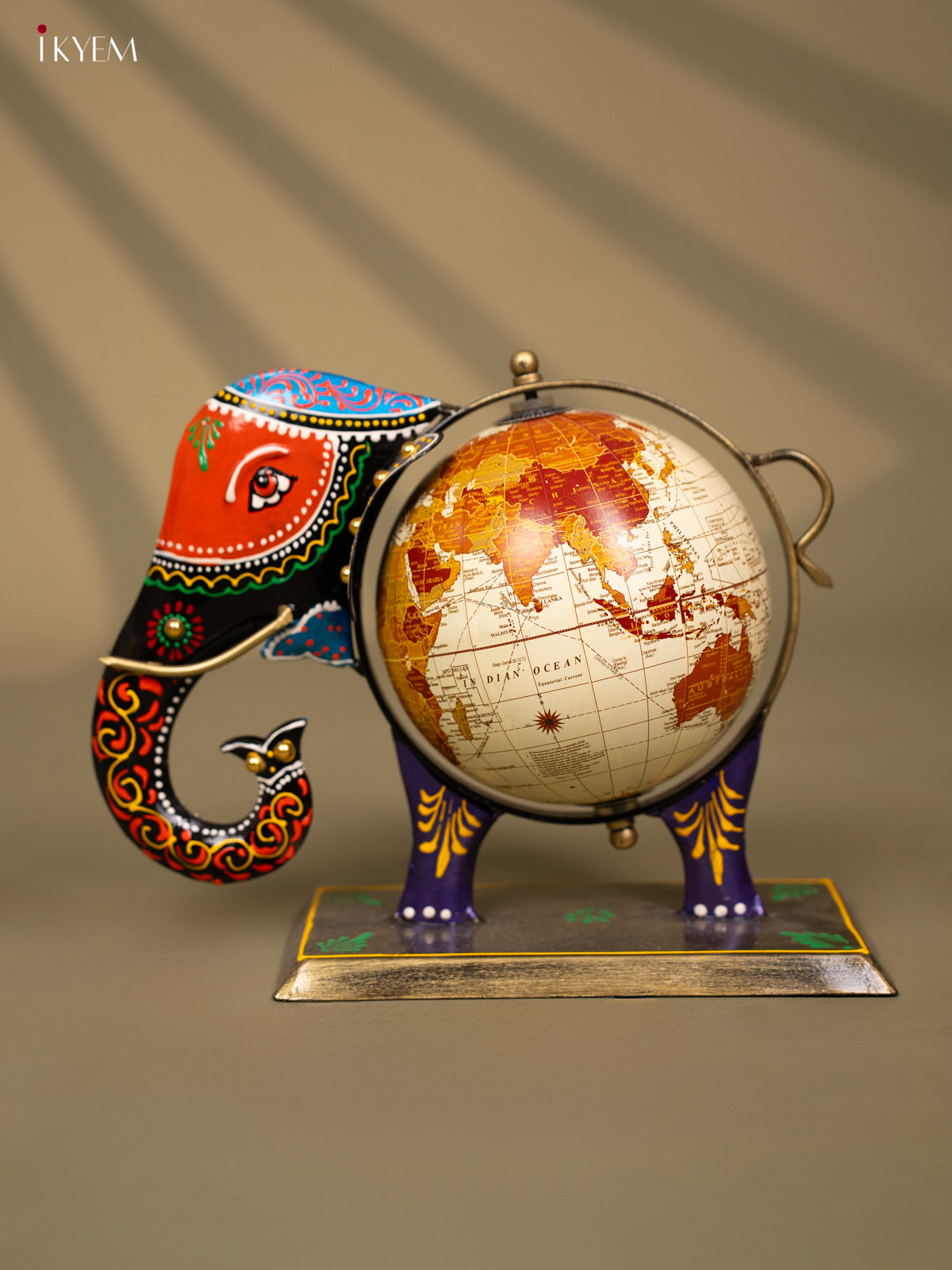 Metal Decorative Elephant Globe - Small - KC26115