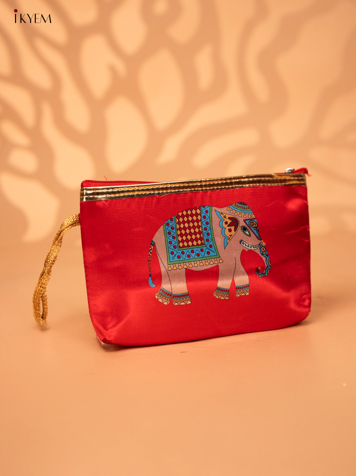 Digital Printed Krishna Flute Purse with Zipper - KC28125