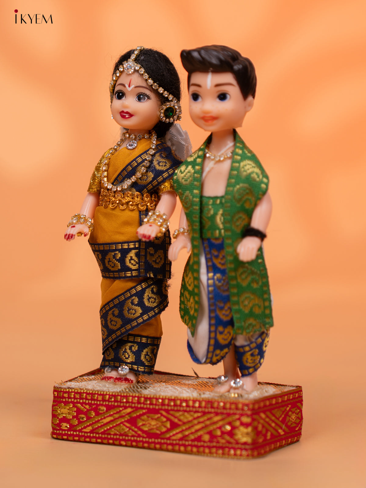 IYENGAR COUPLE - Golu Display Doll - 7 inch-KC28135