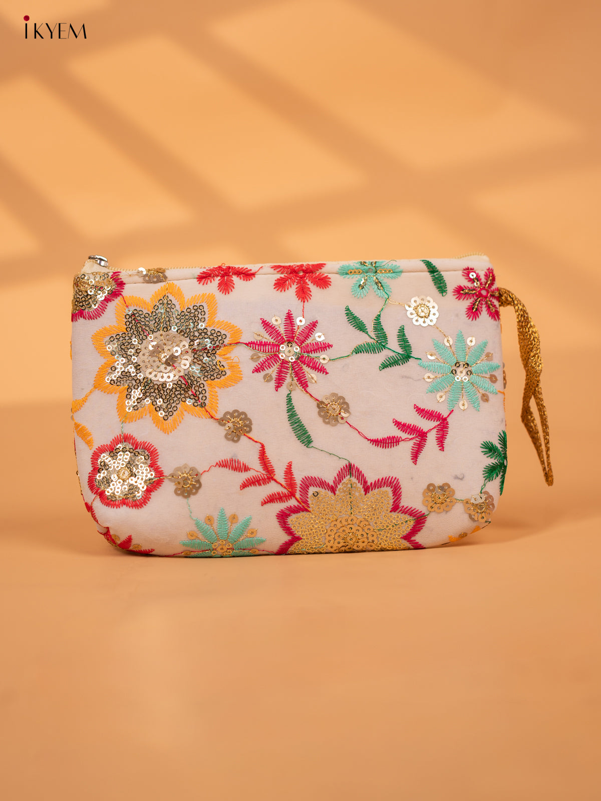 Designer Embroidered Flower Pouch - Return Gift - KC29111