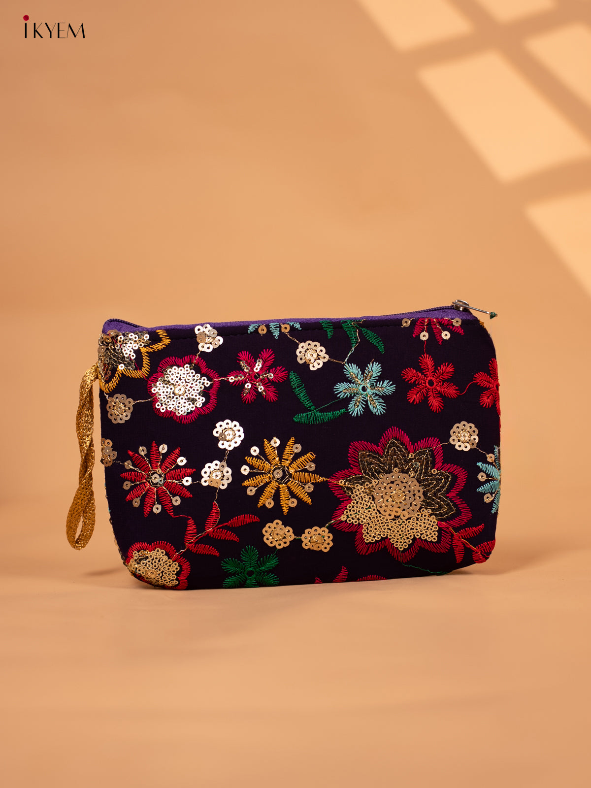 Designer Embroidered Flower Pouch - Return Gift - KC29111