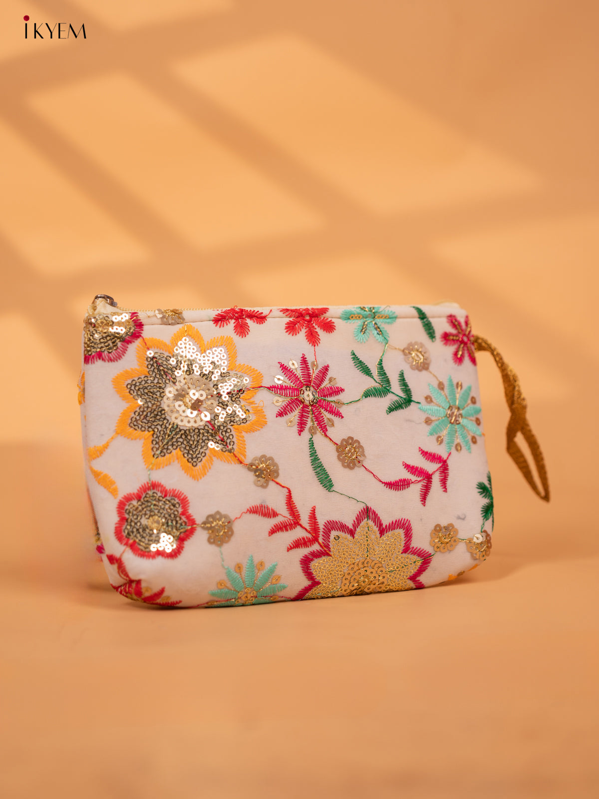 Designer Embroidered Flower Pouch - Return Gift - KC29111