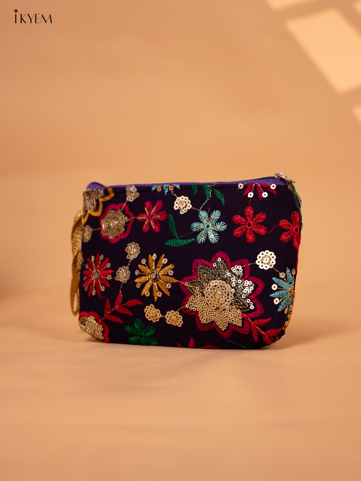 Designer Embroidered Flower Pouch - Return Gift - KC29111