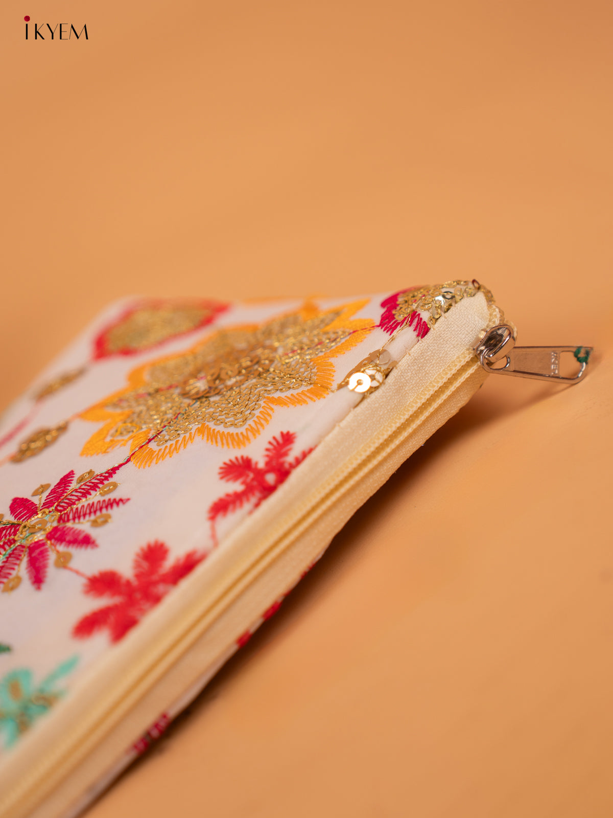 Designer Embroidered Flower Pouch - Return Gift - KC29111