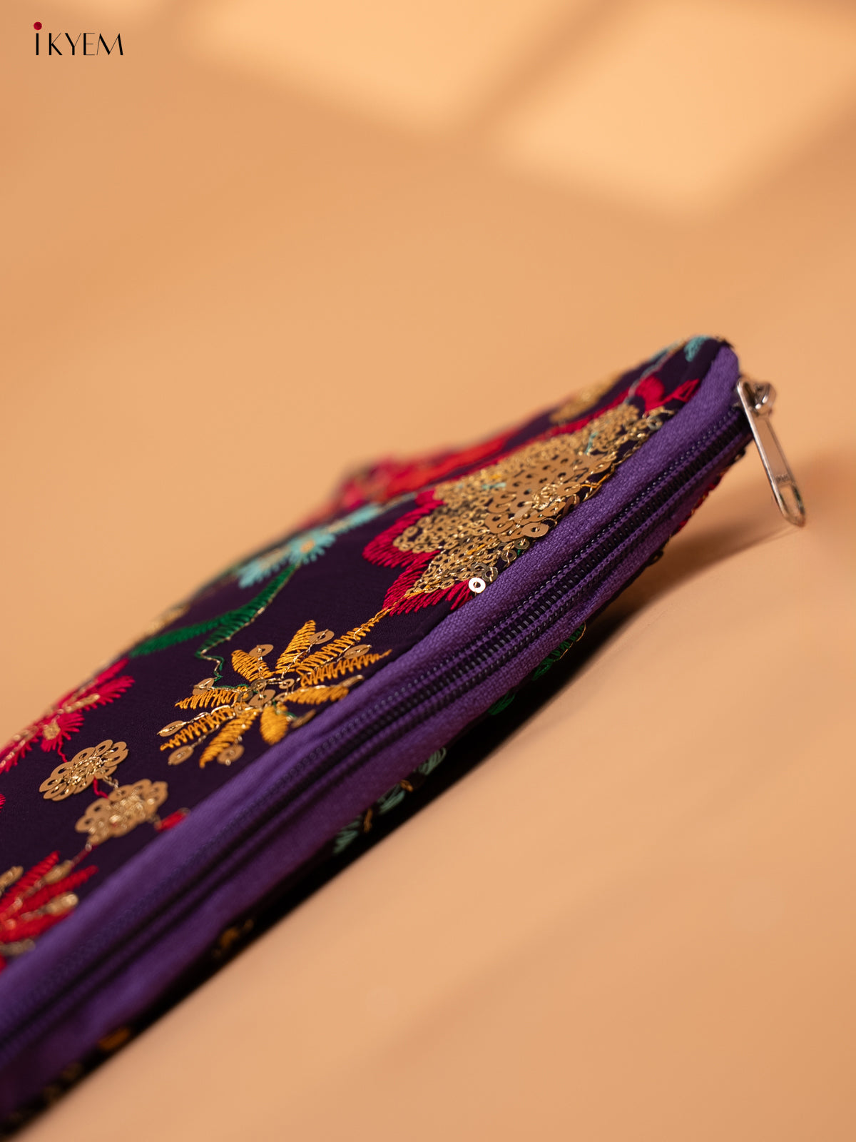 Designer Embroidered Flower Pouch - Return Gift - KC29111