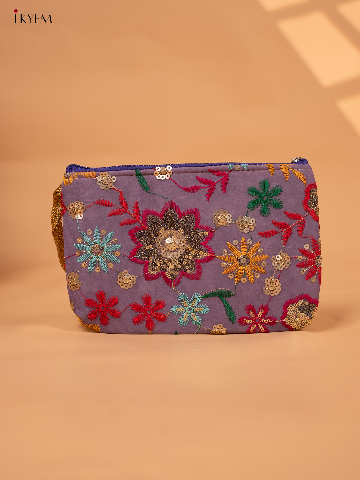 Designer Embroidered Flower Pouch - Return Gift - KC29111