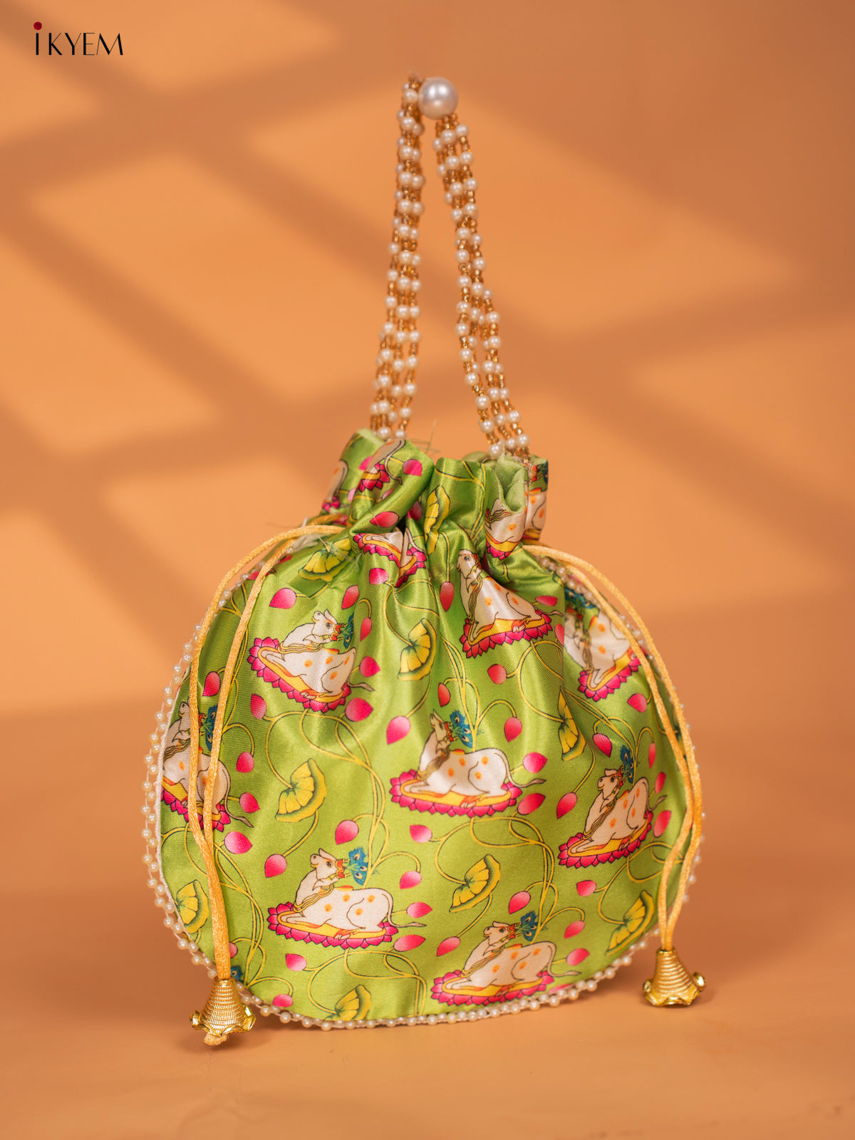 Digital Printed Pichwai Potli Bags - KC29116