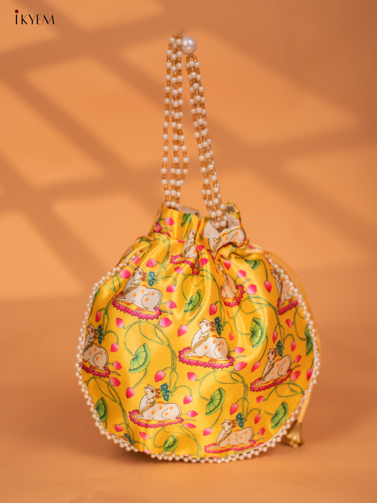 Digital Printed Pichwai Potli Bags - KC29116