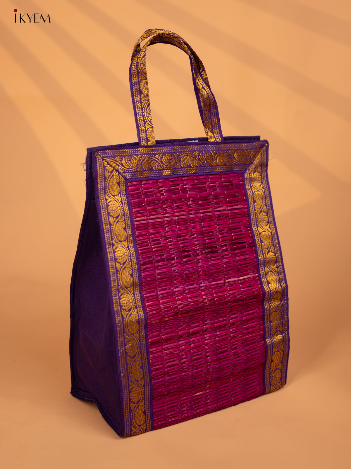 Korai Bag with Zari Borders Return Gift - Purple - KD02111
