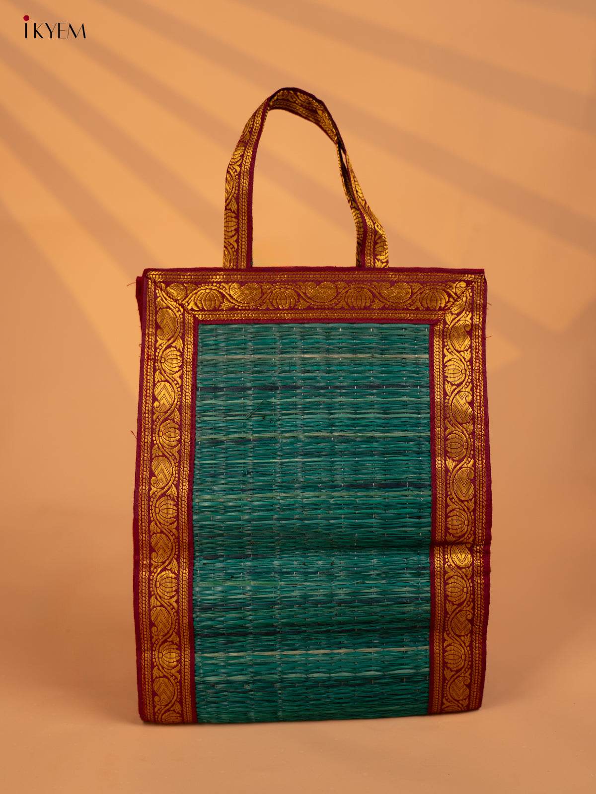 Korai Bag with Zari Borders Return Gift - Green - KD02114
