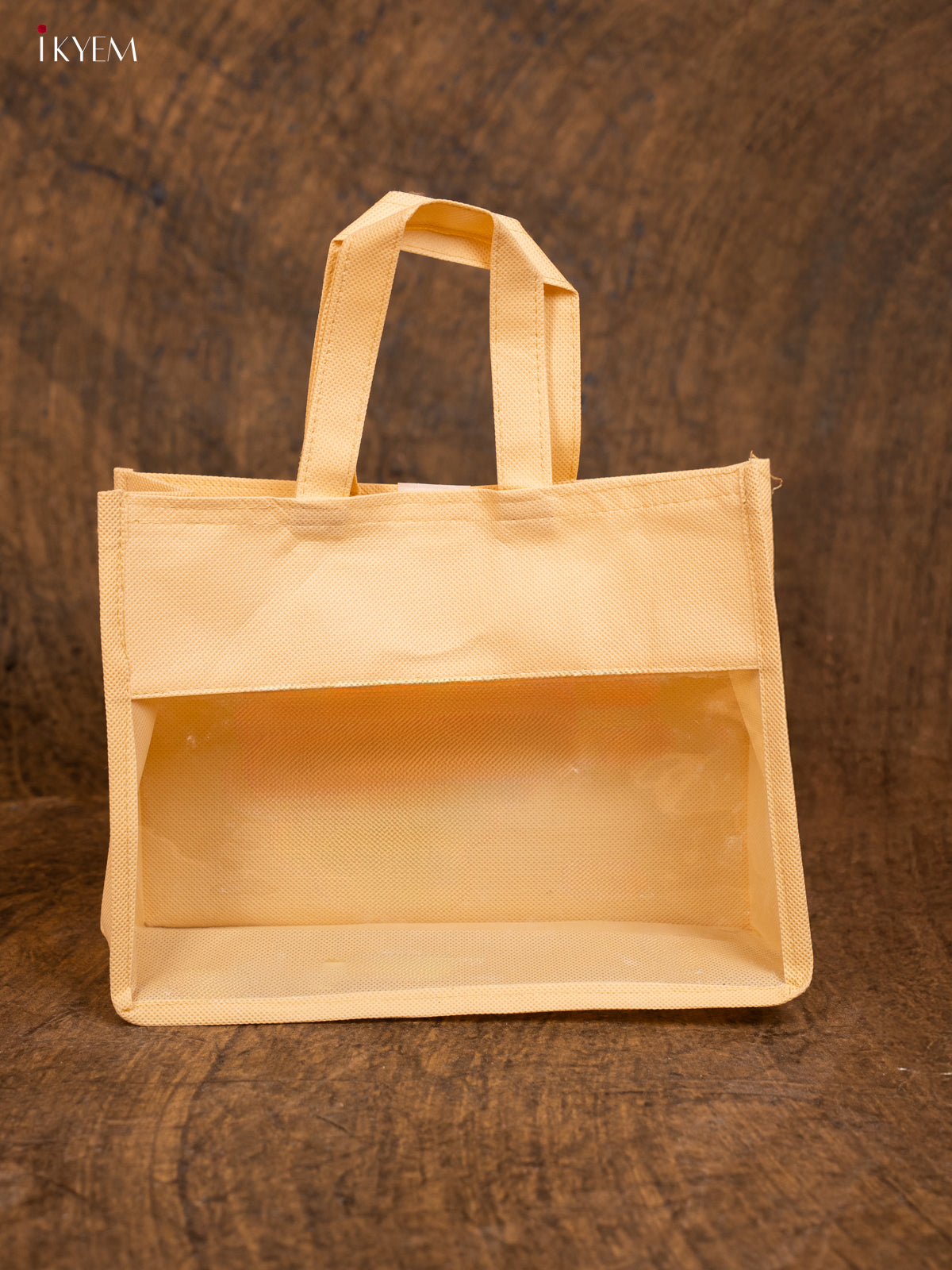Jute Gift Hamper Bag with Front Transparent Window - KD09124