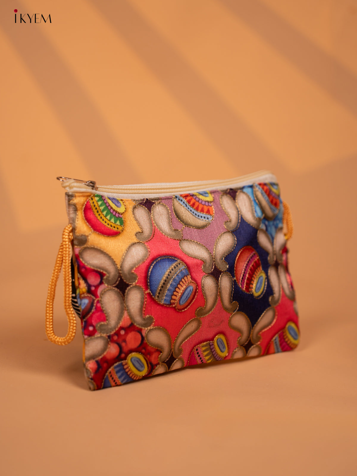 Designer Embroidered Multi - Colour pouch - KD09129