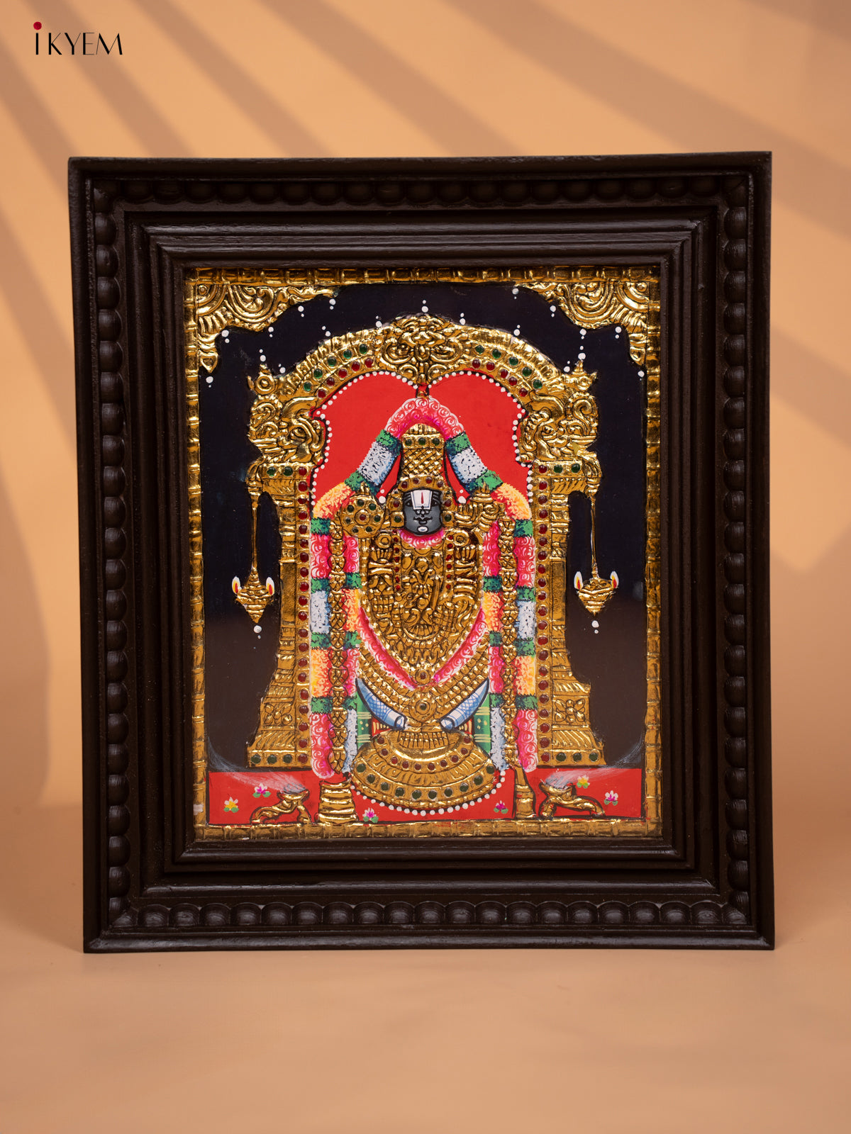Balaji - Tanjore Painting (15x13) Red - KD17122