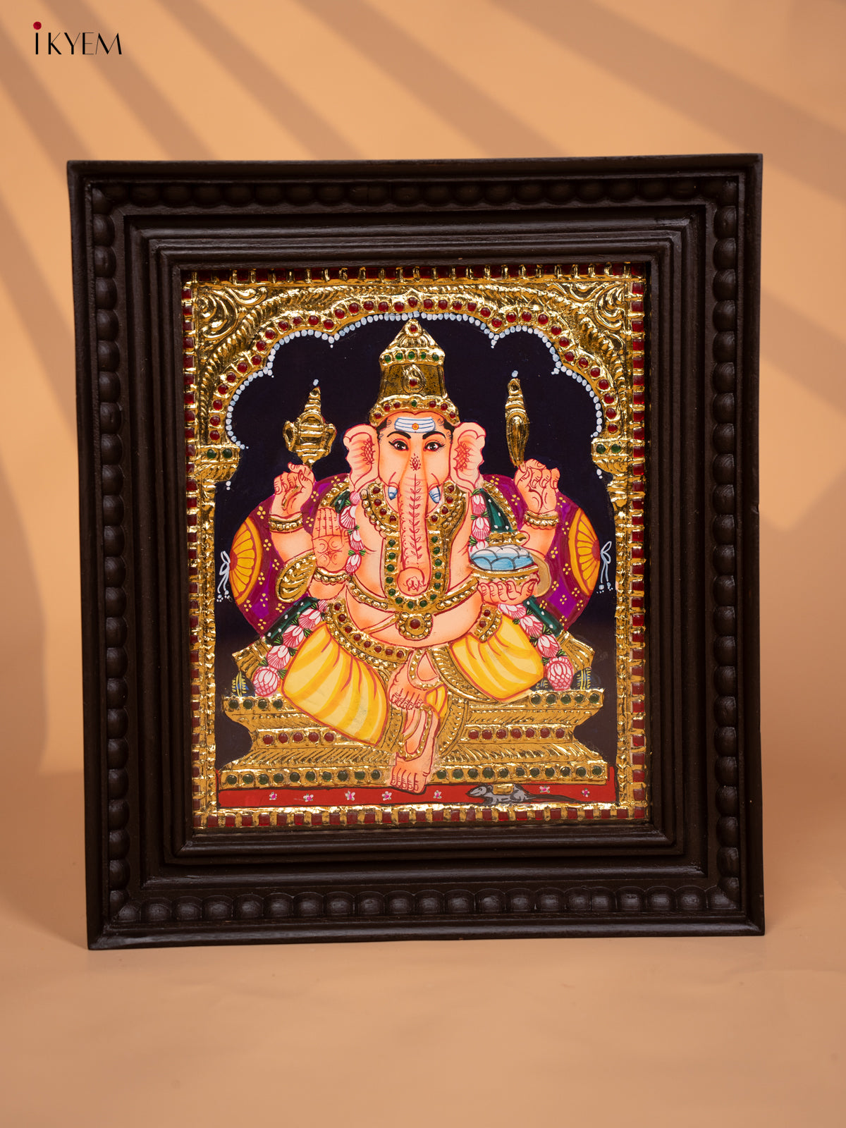 Ganesha - Tanjore Painting (15x13) - KD17127