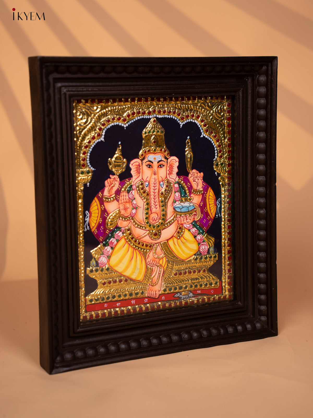 Ganesha - Tanjore Painting (15x13) - KD17127