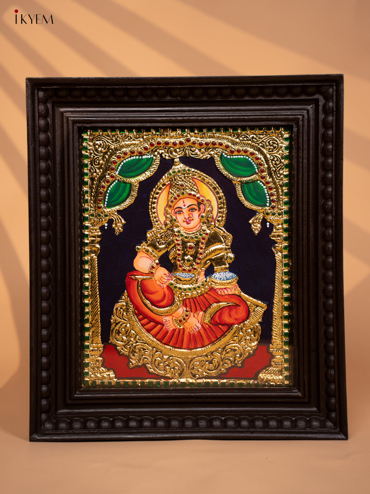 Anna Poorani - Tanjore Painting (15x13) Red - KD17131