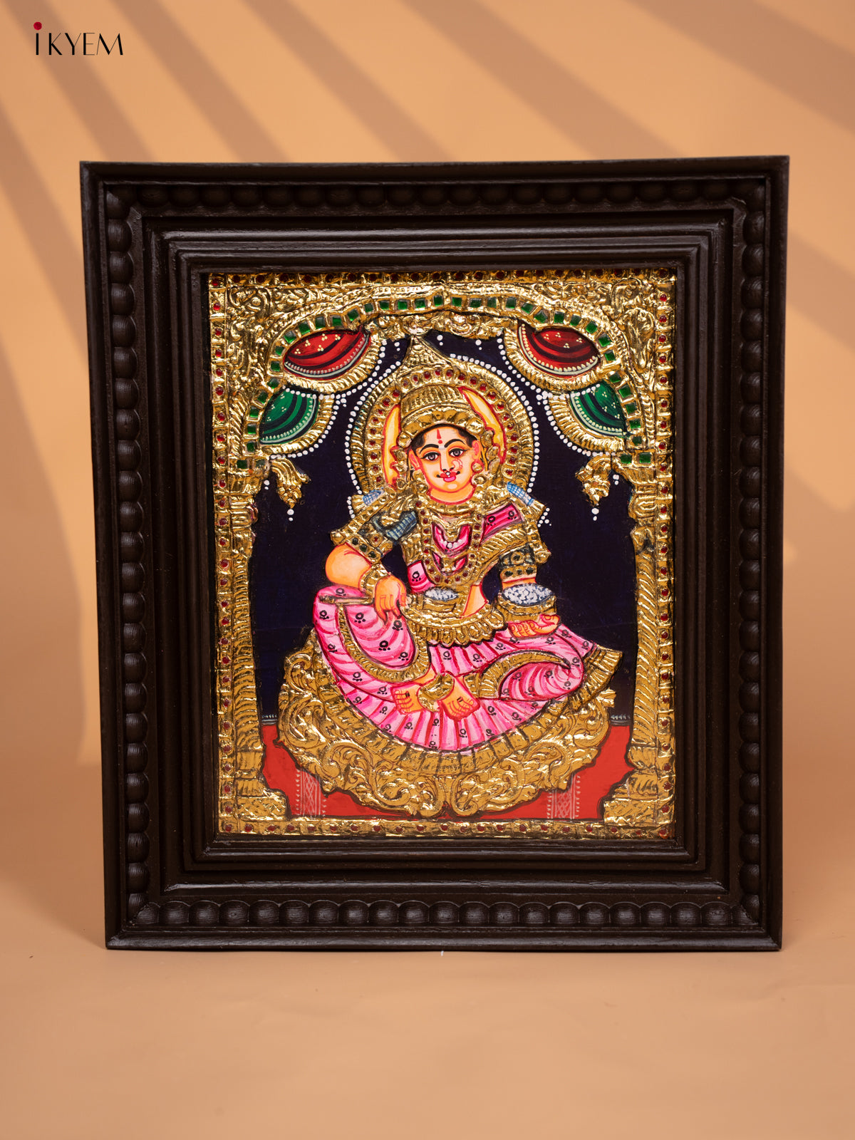 Anna Poorani - Tanjore Painting (15x13) Blue - KD17132