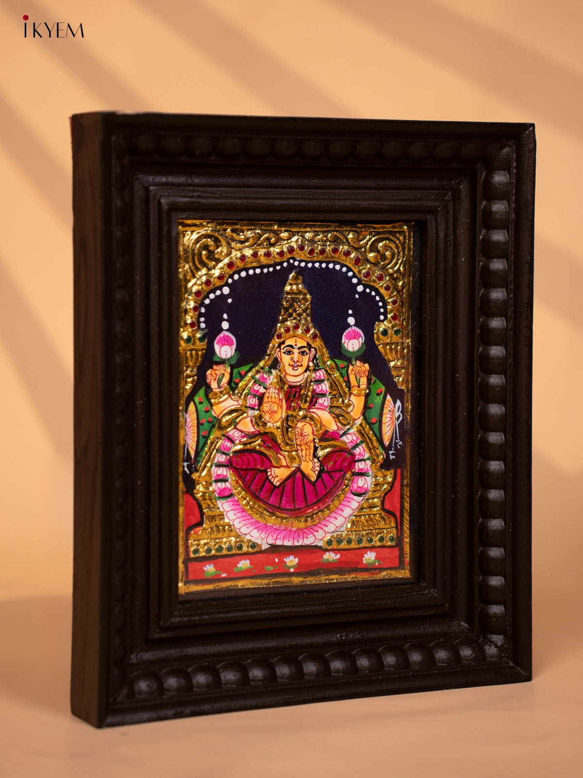 Lakshmi - Tanjore Painting (11x9) - KD17138
