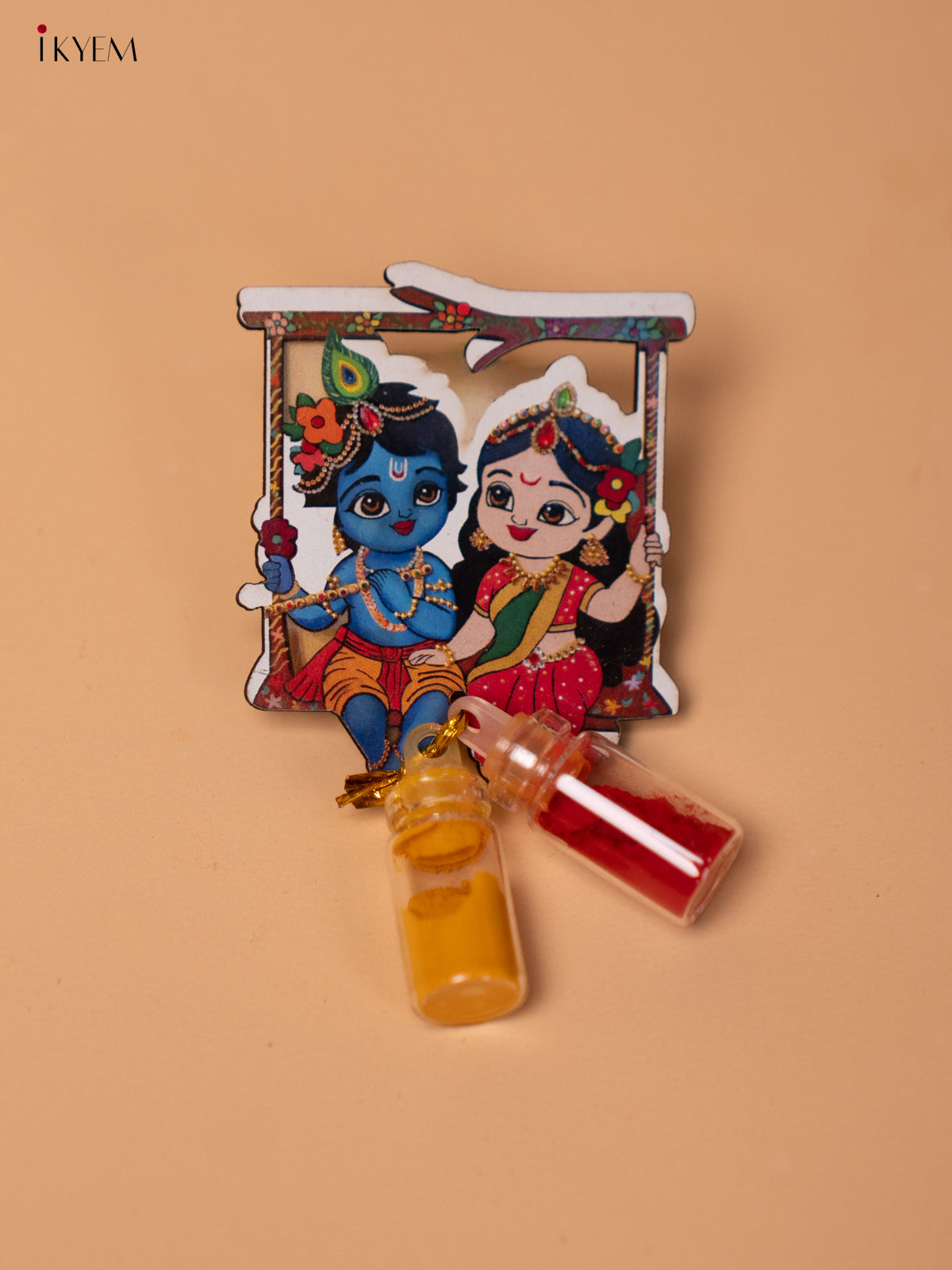 Haldi Kumkum bottle set - Radhakrishnan - KD22122