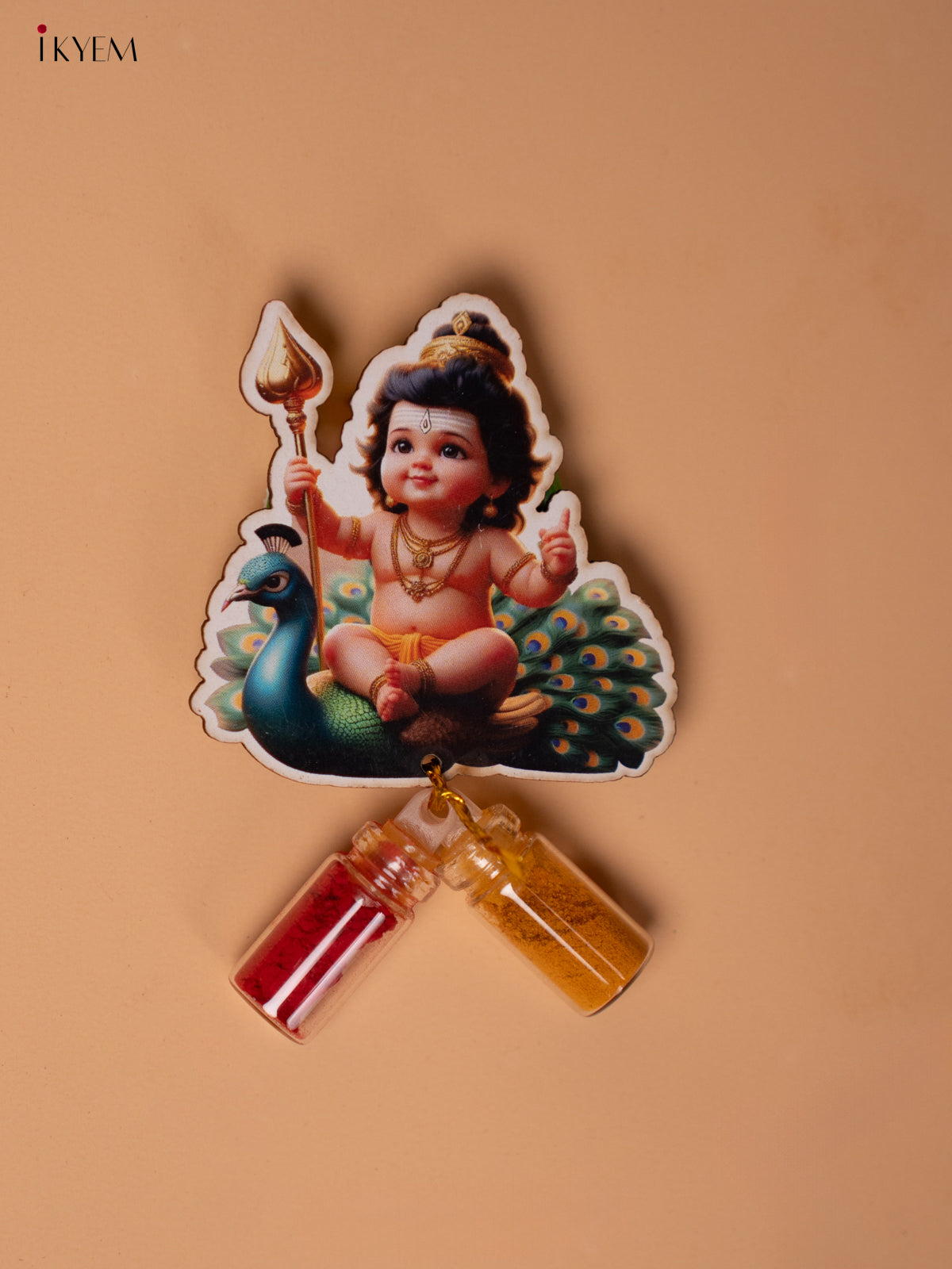 Haldi Kumkum bottle set - Murugar - KD22134