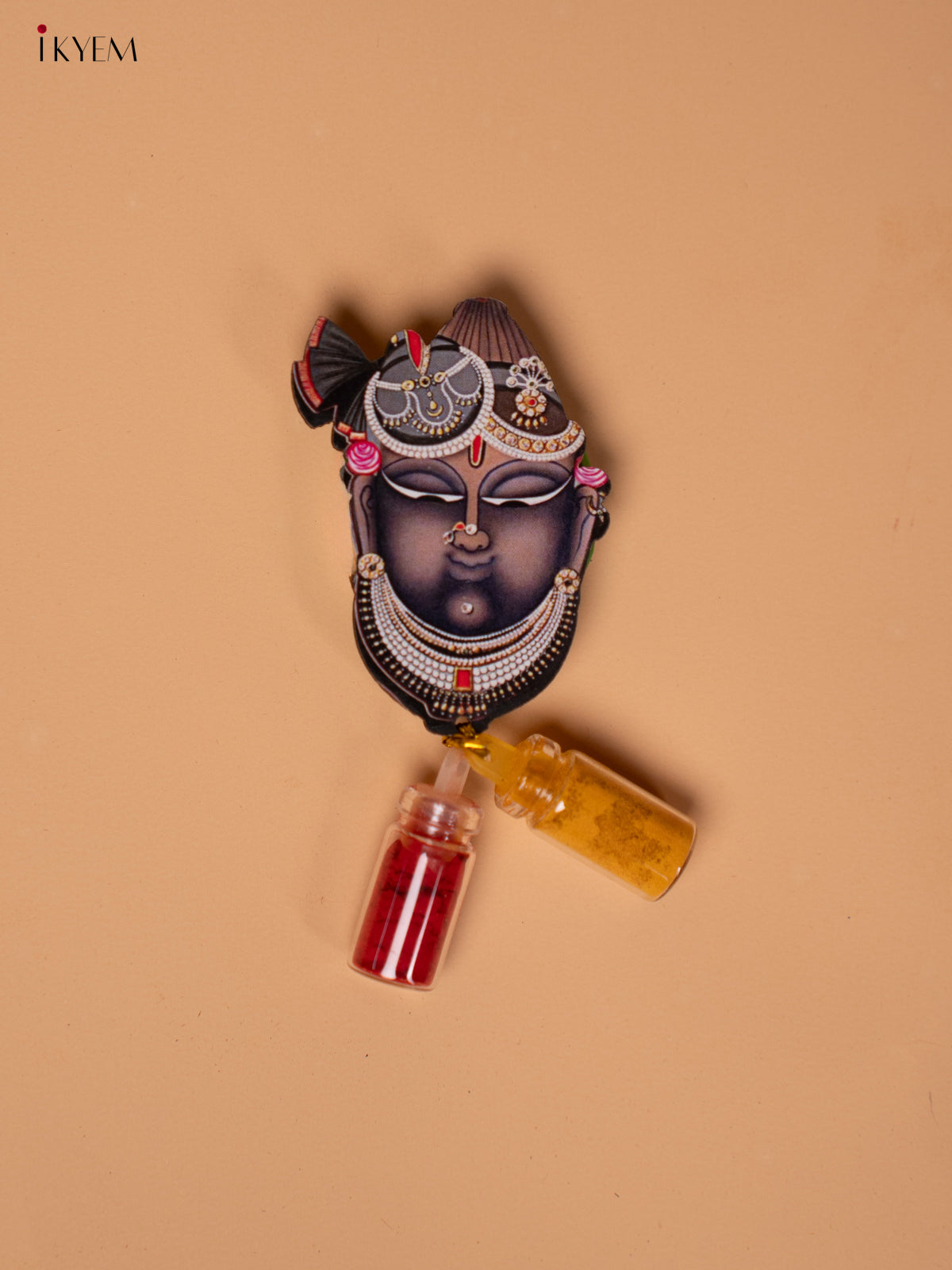 Haldi Kumkum bottle set - Shreenath Ji - KD22138