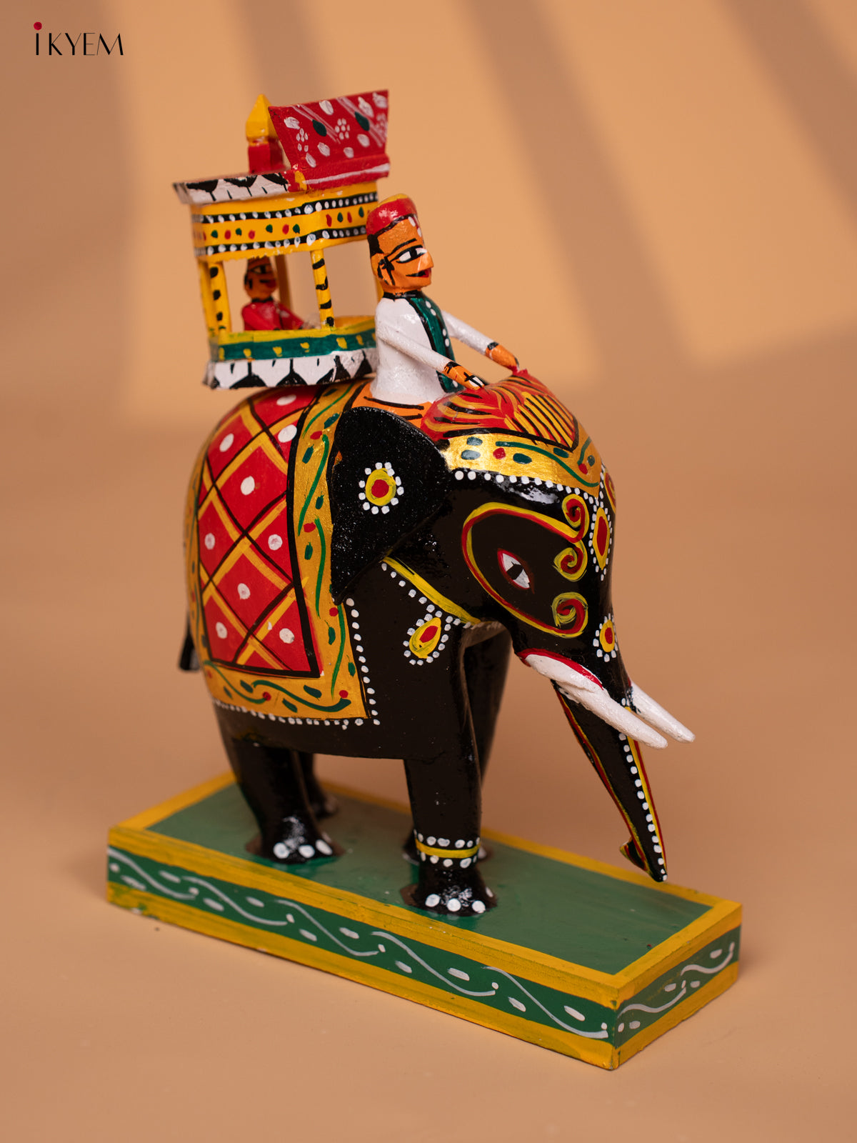 Handmade Kondapalli Elephant Ambari Toy - KD24119