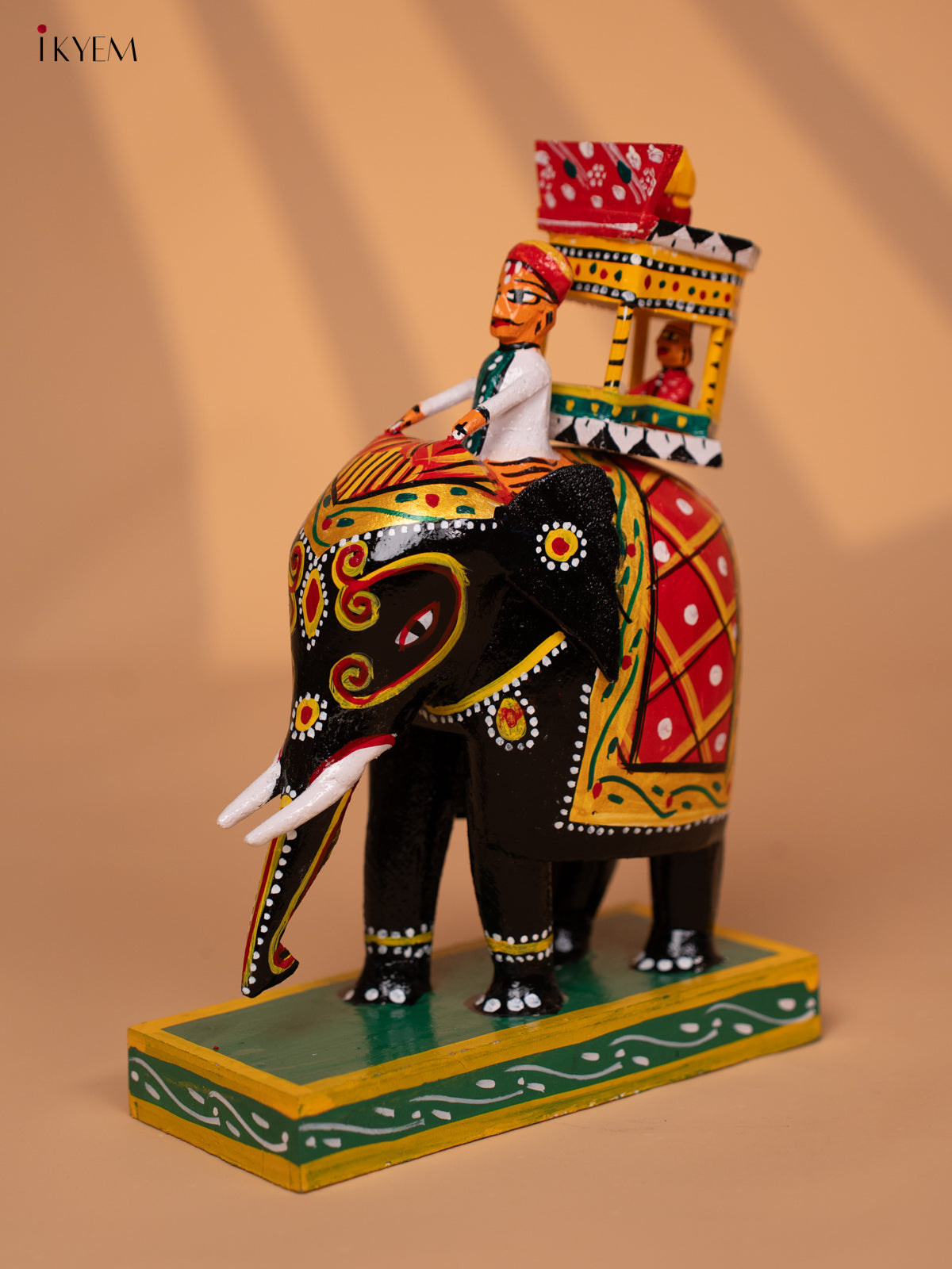 Handmade Kondapalli Elephant Ambari Toy - KD24119