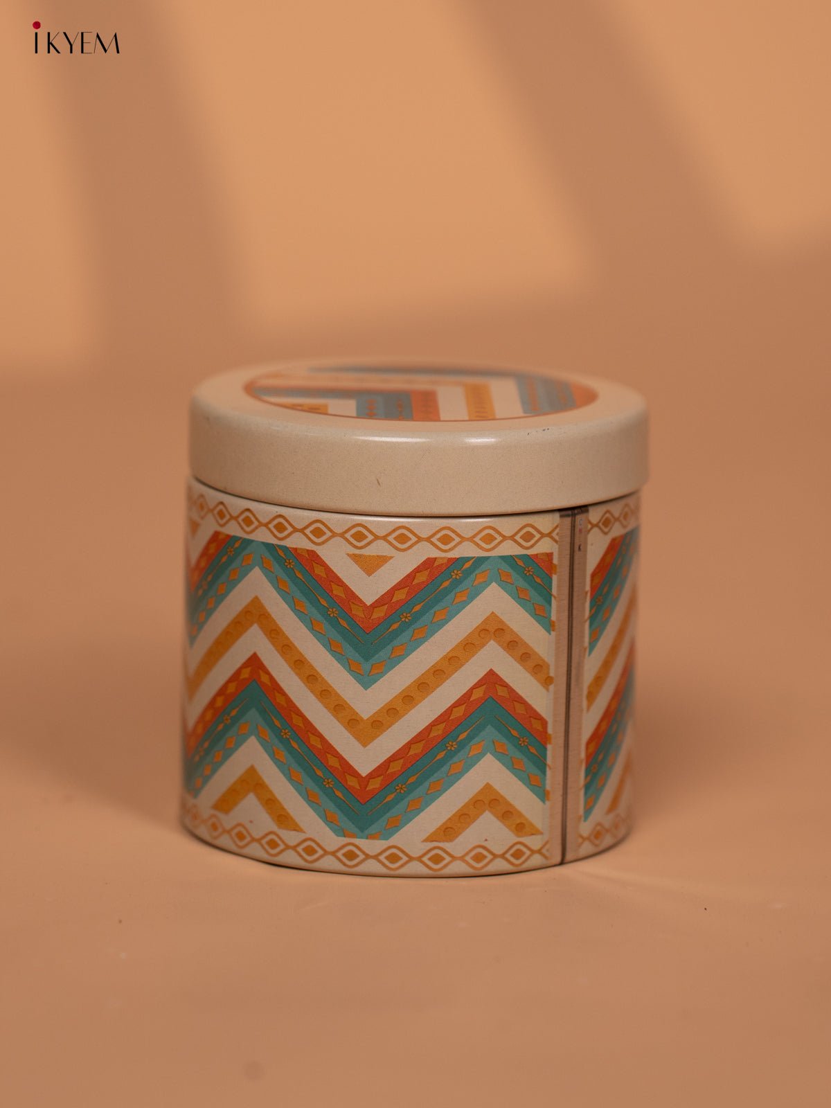 Digital Printed Dry Fruit & snacks Tin Jar - 3 Inch - sandal - KD24132