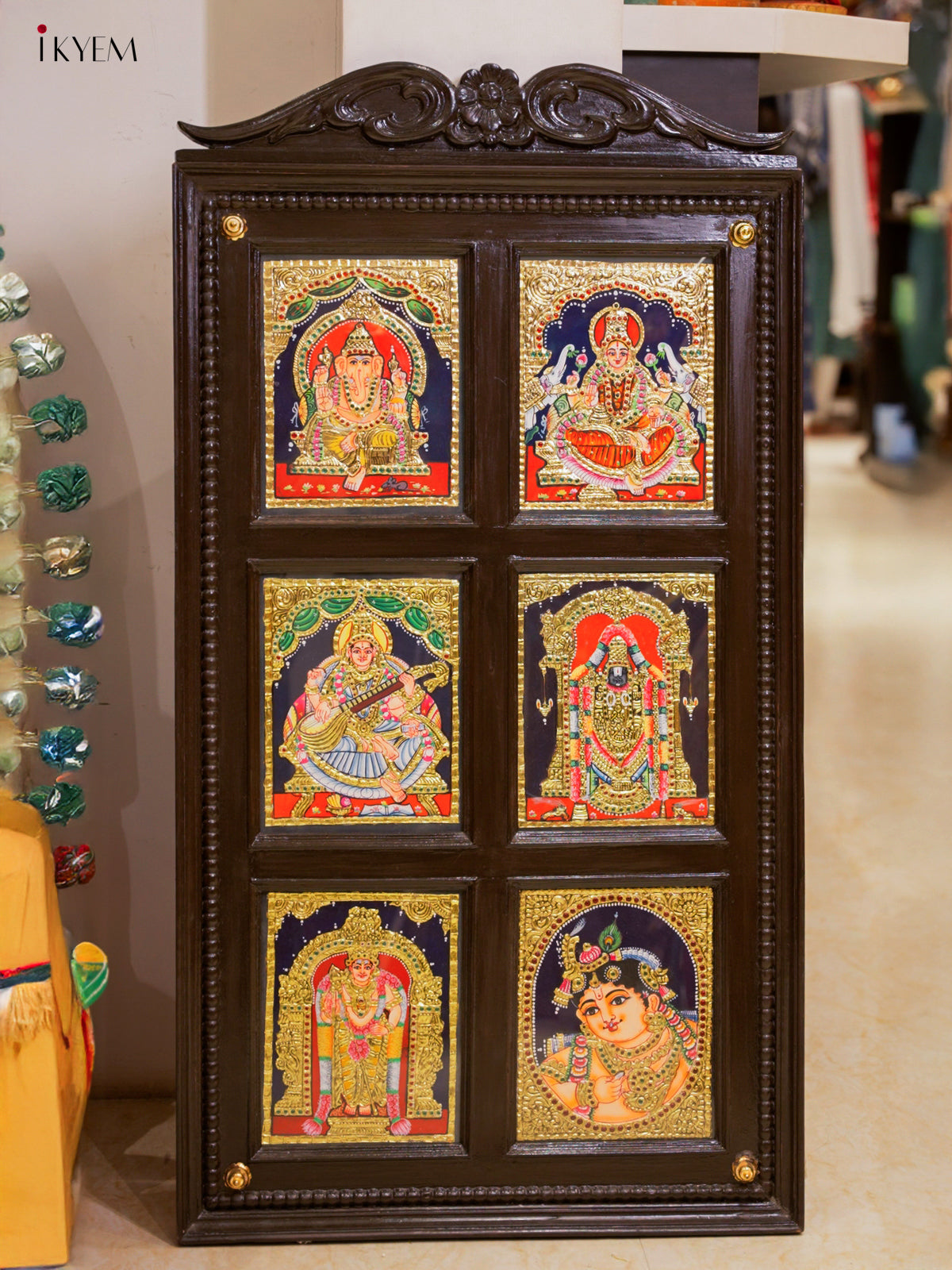 Tanjore Painting in Regal Teak Wood Frame