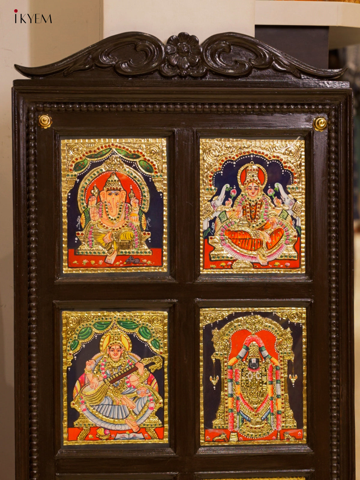 Tanjore Painting in Regal Teak Wood Frame 1