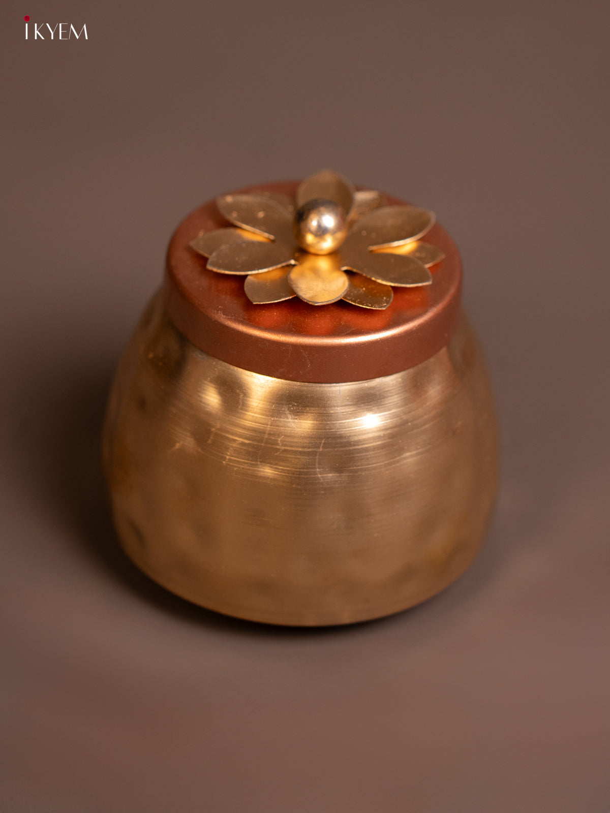 Metal Dry Fruit Nuts Jar - Copper - KE06116