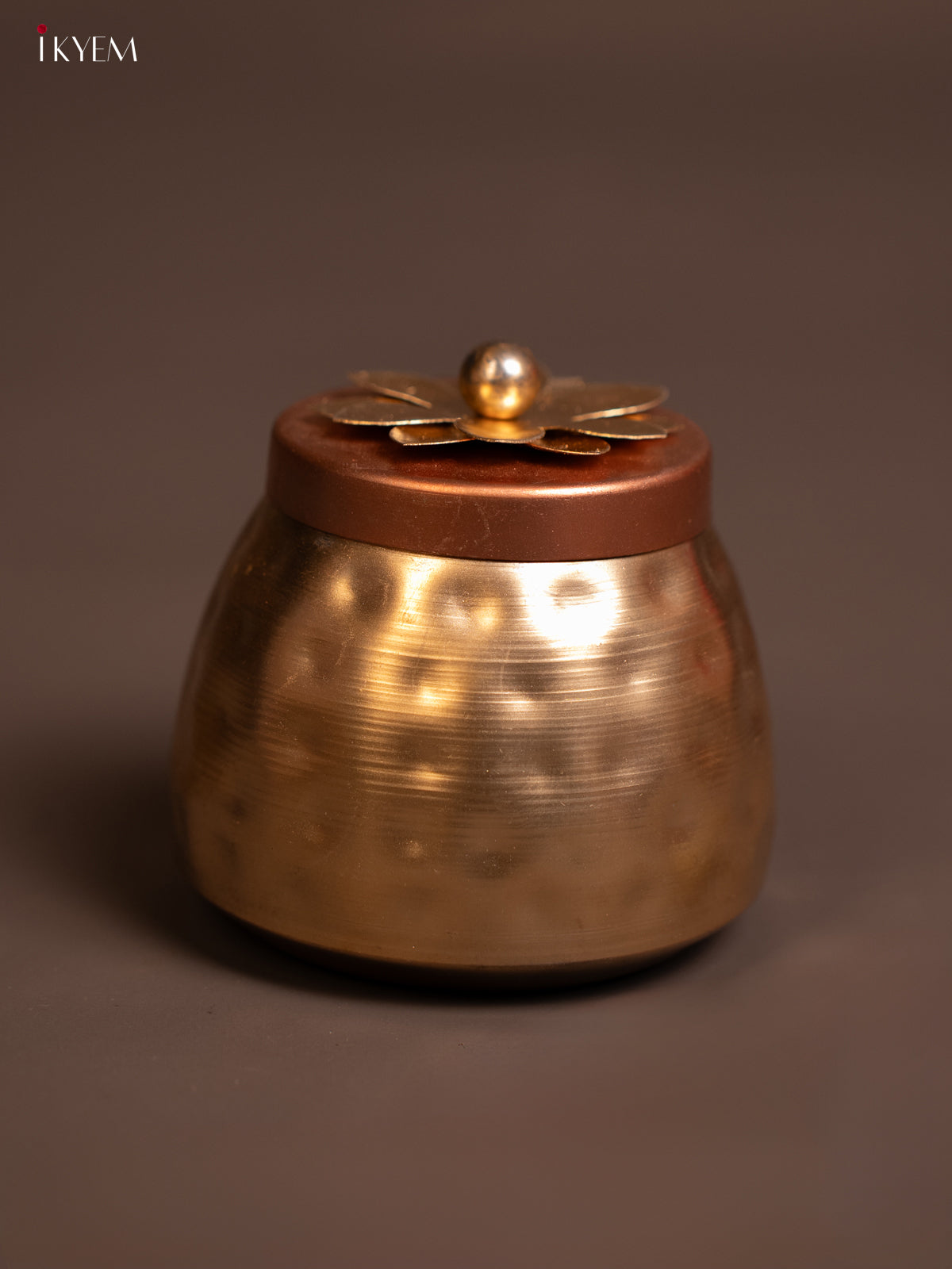 Metal Dry Fruit Nuts Jar - Copper - KE06116