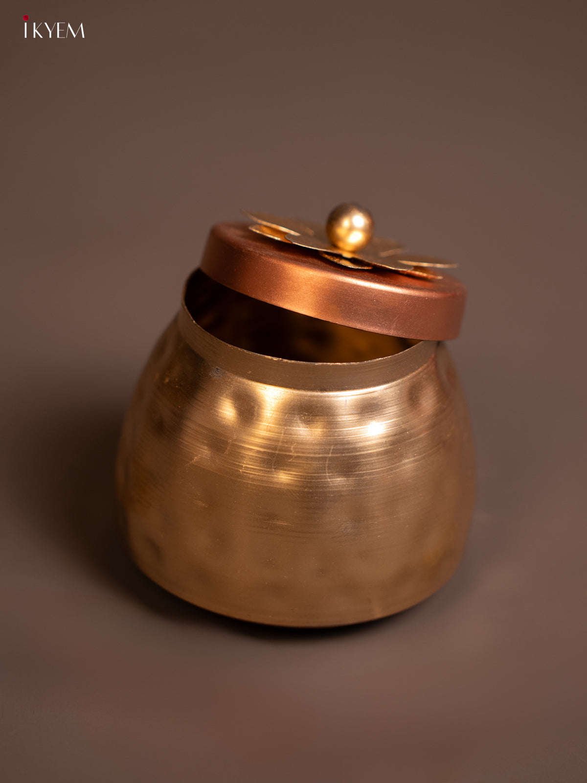 Metal Dry Fruit Nuts Jar - Copper - KE06116