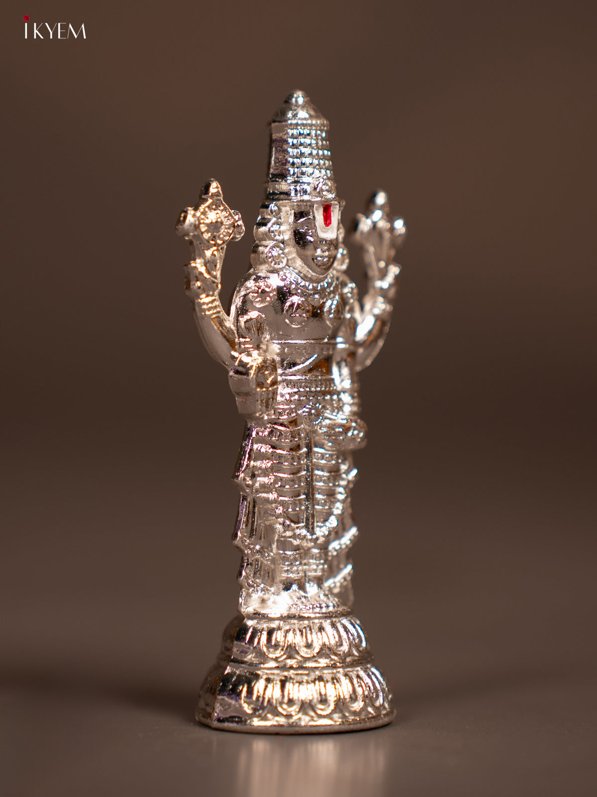 Auspicious Silver Plated Tirupati Balaji Idol -1