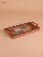 Wooden Gems Stone Tray (6x12)