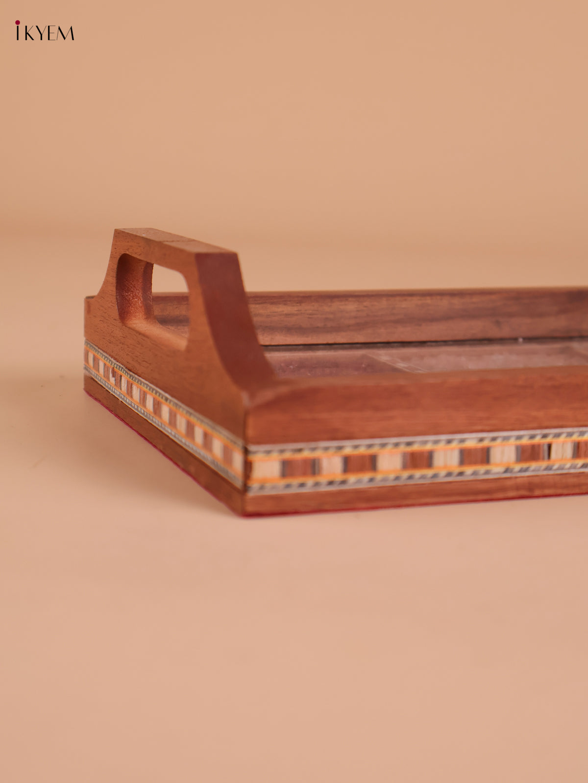 Wooden Gems Stone Tray (6x12)