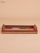 Wooden Gems Stone Tray (6x12)