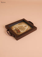 Elephant Printed Wooden Tray- (8x5.5)